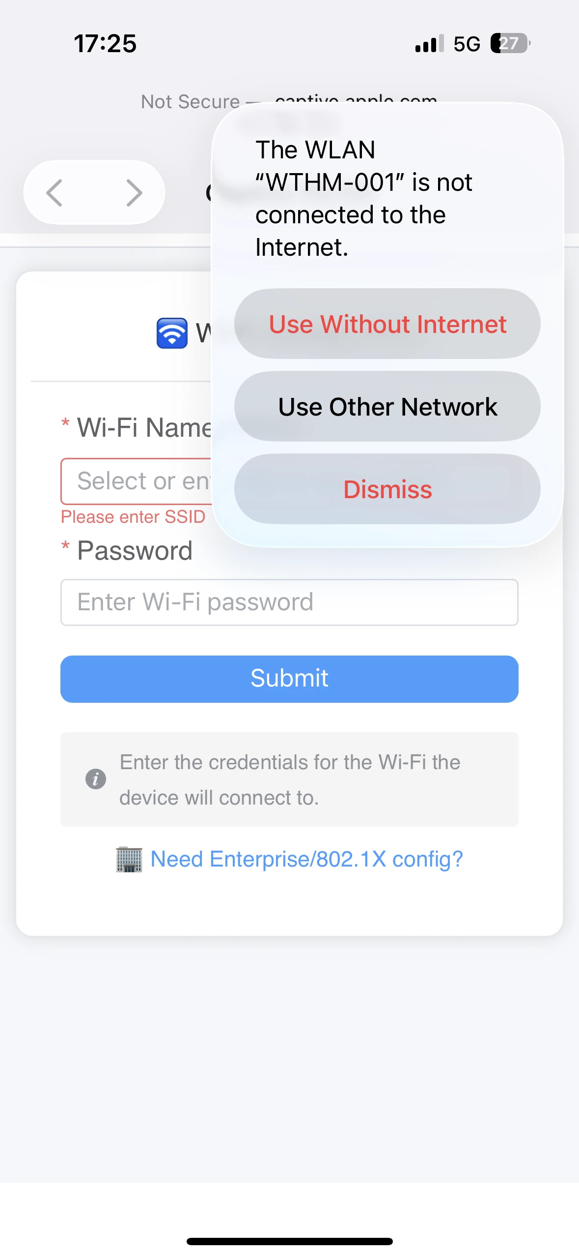 Monigear App - Opción 'Usar sin Internet'